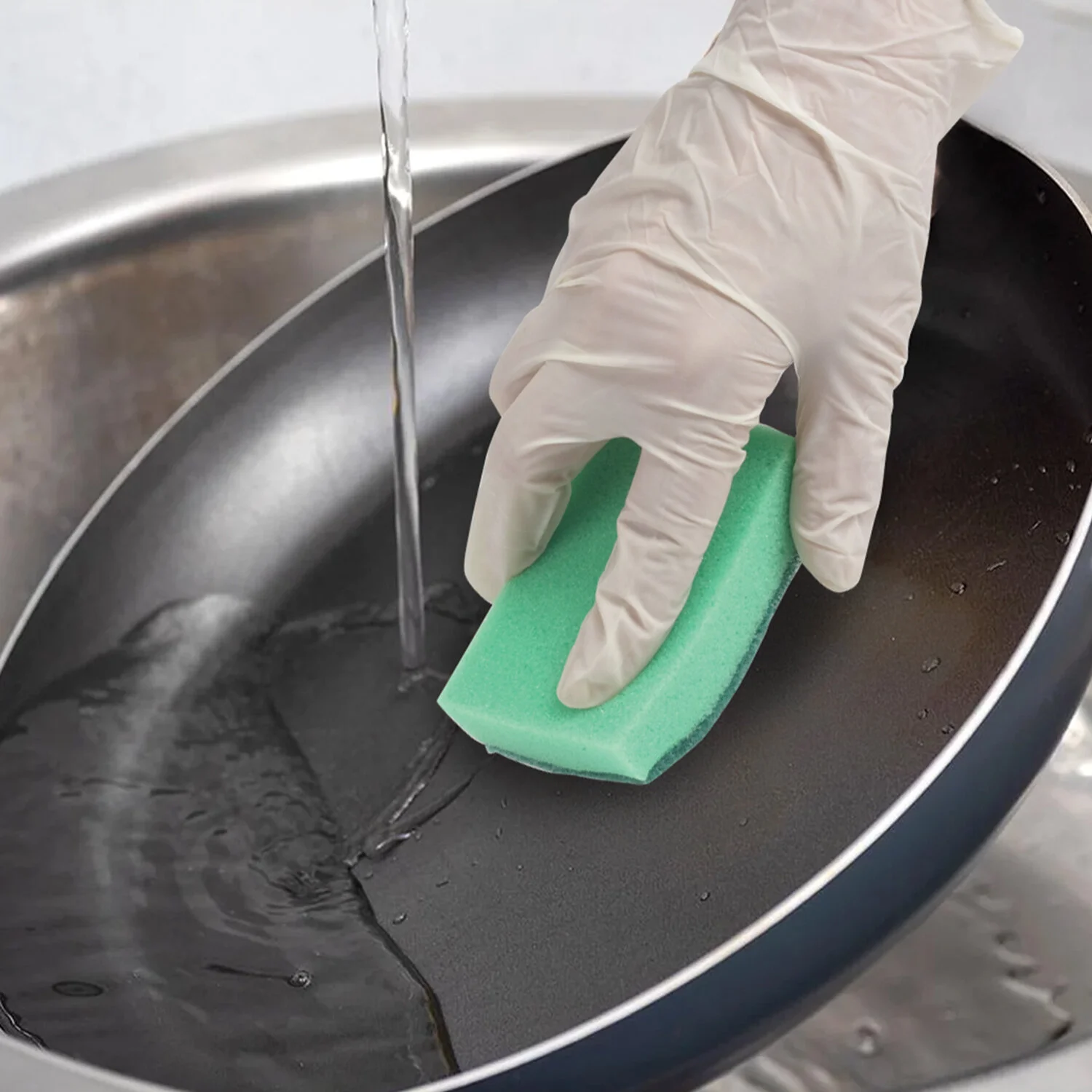 Губки бытовые для мытья посуды LAIMA  9,6 х 6,4 х 2,7 см, 5 шт